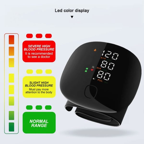 Digital Wrist Blood Pressure Monitor  Rapid Measurements, Large Screen, USB Rechargeable image 5