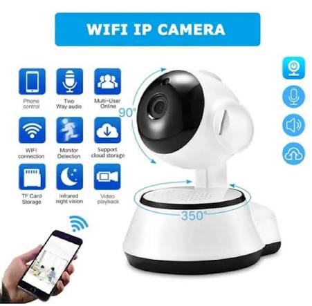 V380 CCTV WiFi Mini Camera 360 Degree Camera with Night Vision  & 15 days Memory image 3